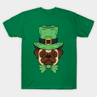 pug st patrick day dogs lovers funny T-Shirt